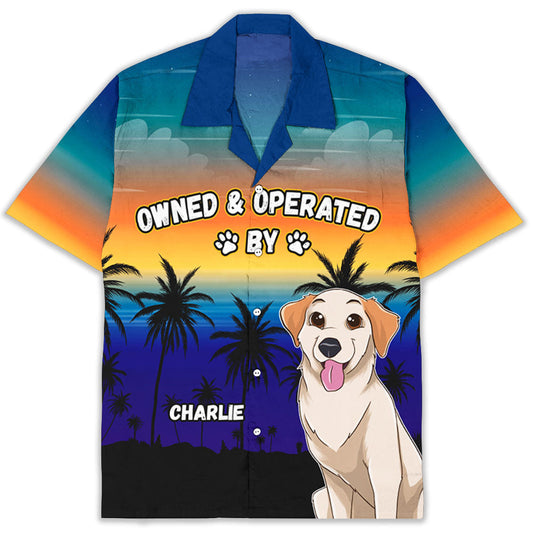 Operated By Dog - Personalized Custom Hawaiian Shirt