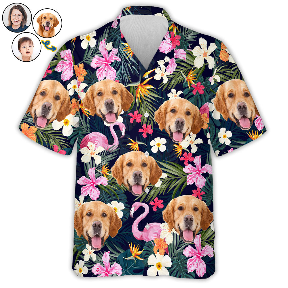Custom Face Funny Photo Tropical Aloha For Per Lovers - Personalized Custom Hawaiian Shirt