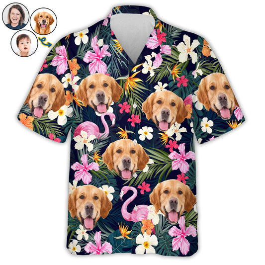 Custom Face Funny Photo Tropical Aloha For Per Lovers - Personalized Custom Hawaiian Shirt