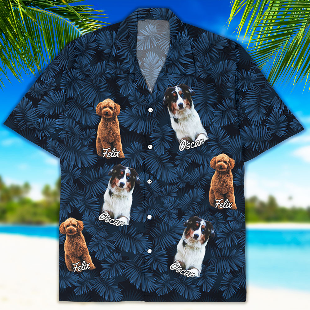 Summer Dog Photo - Personalized Custom Hawaiian Shirt