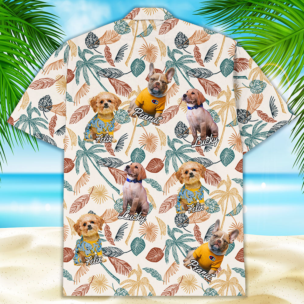 Tropical Dog Photo - Personalized Custom Hawaiian Shirt
