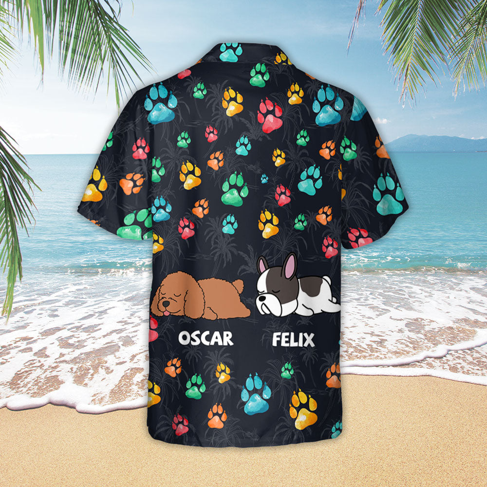 Colorful Paws - Personalized Custom Hawaiian Shirt