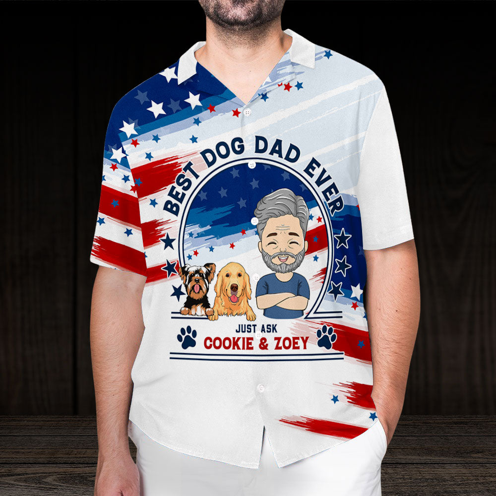 Best Dad Just Ask - Personalized Custom Hawaiian Shirt