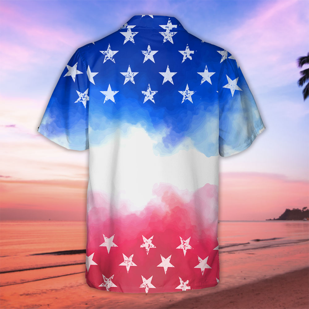 Red White Blue Dog - Personalized Custom Hawaiian Shirt