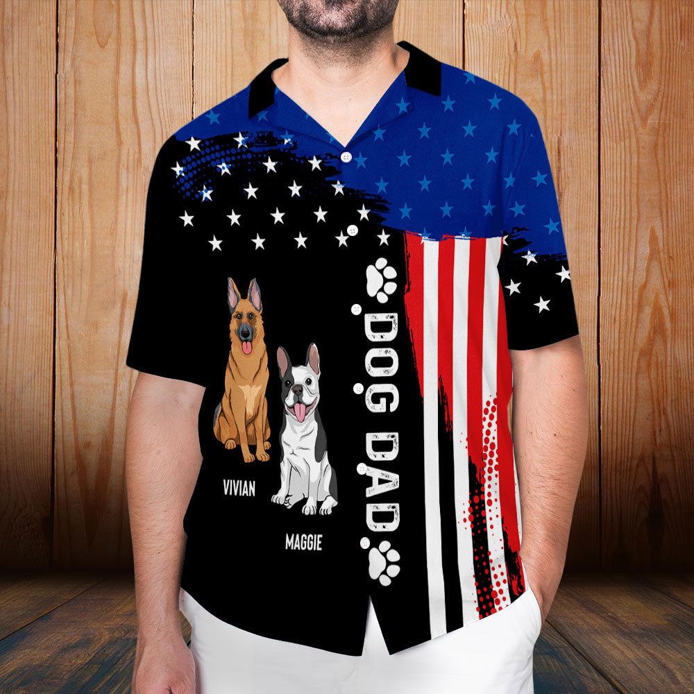 Merica Dog - Personalized Custom Hawaiian Shirt