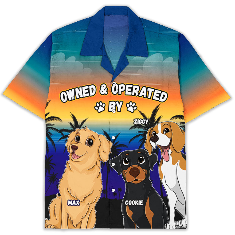 Operated By Dog - Personalized Custom Hawaiian Shirt