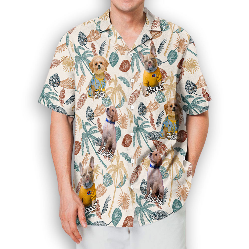 Tropical Dog Photo - Personalized Custom Hawaiian Shirt