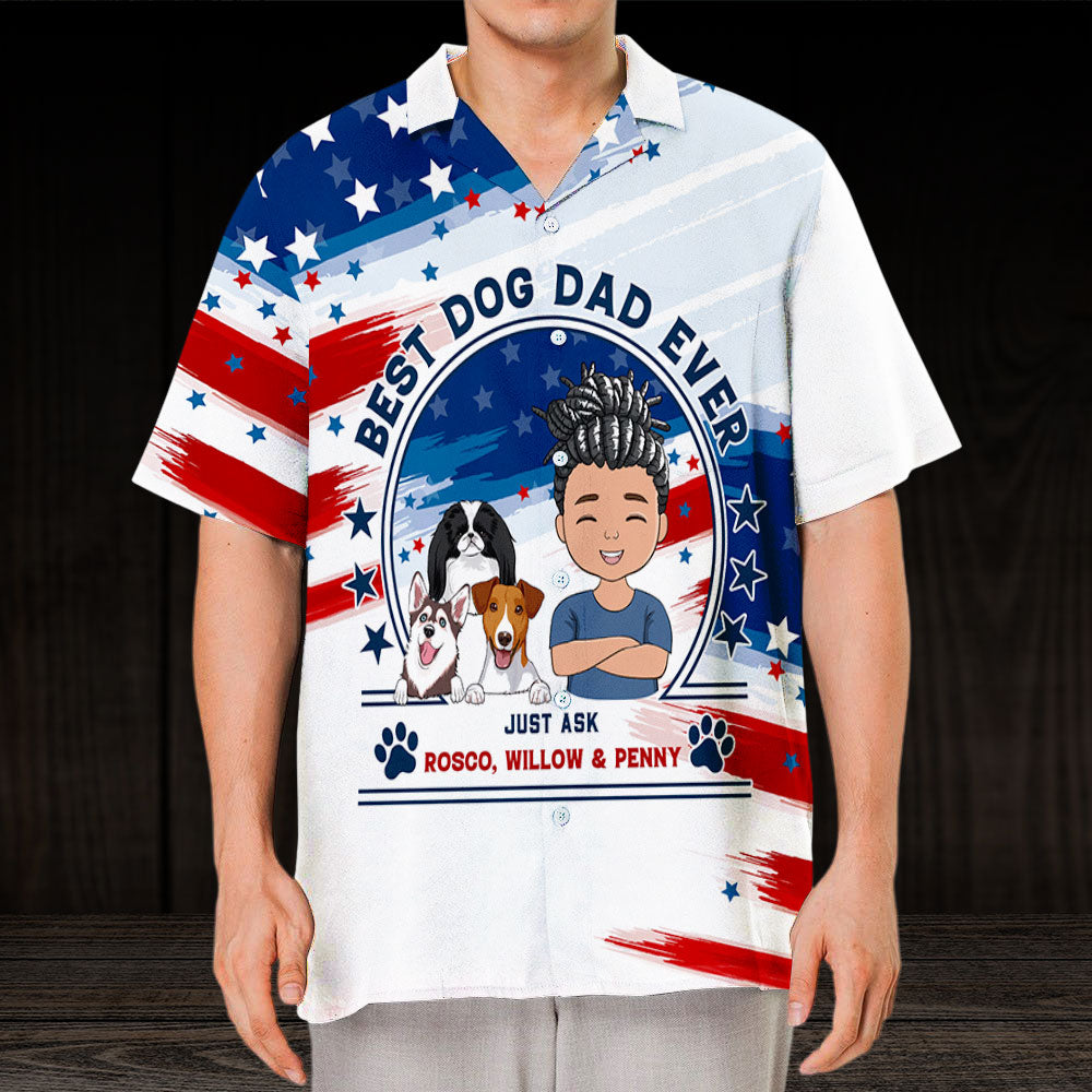 Best Dad Just Ask - Personalized Custom Hawaiian Shirt