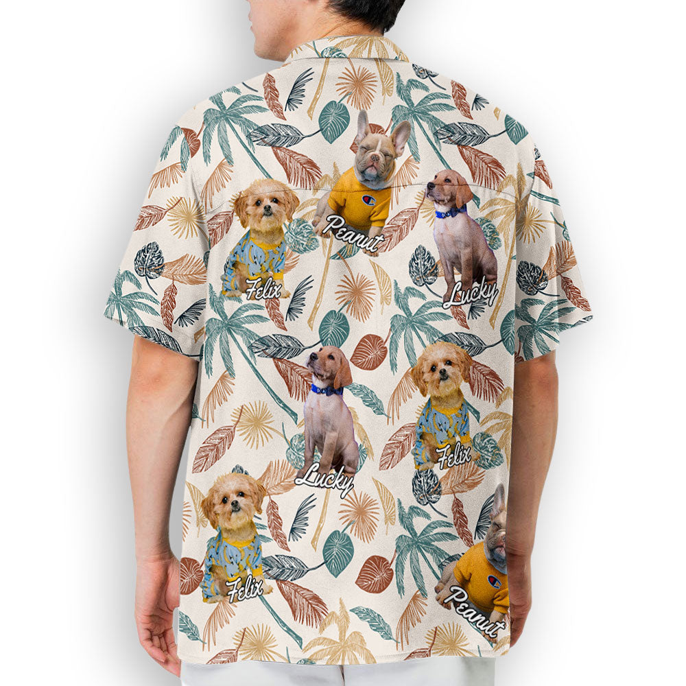 Tropical Dog Photo - Personalized Custom Hawaiian Shirt