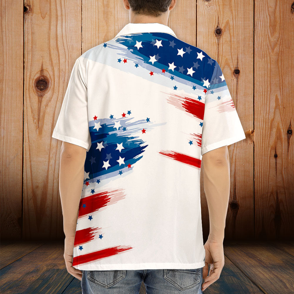 Best American Dog Dad - Personalized Custom Hawaiian Shirt