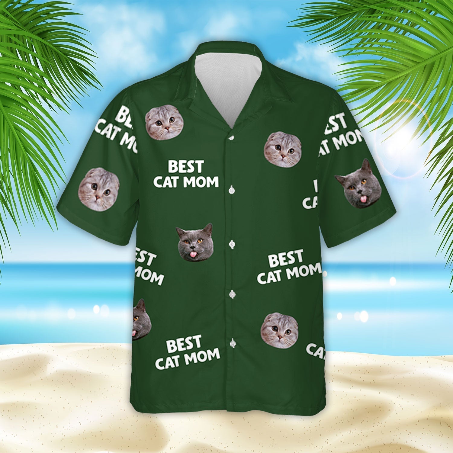 Best Mom Dad Pet Face - Personalized Custom Hawaiian Shirt