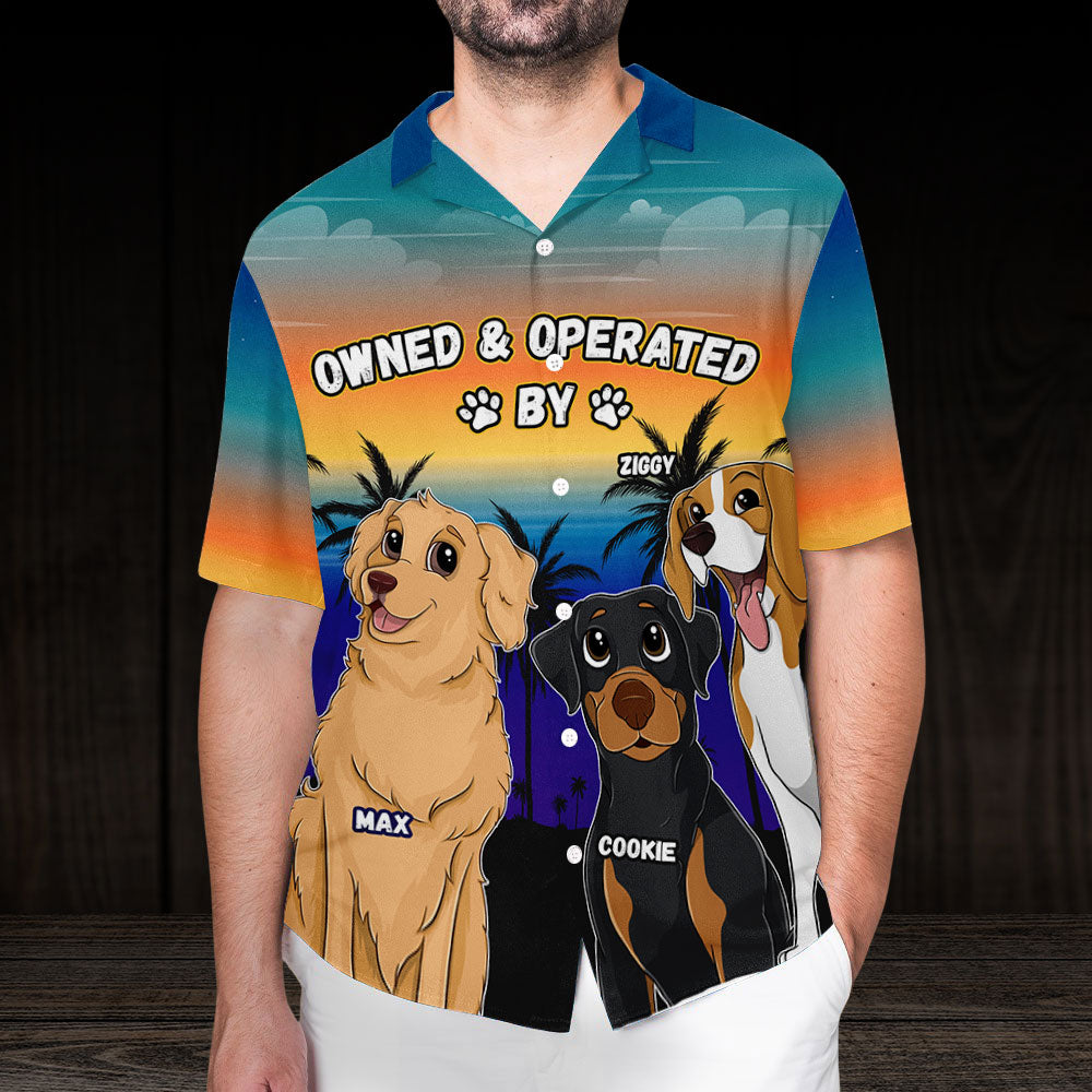Operated By Dog - Personalized Custom Hawaiian Shirt