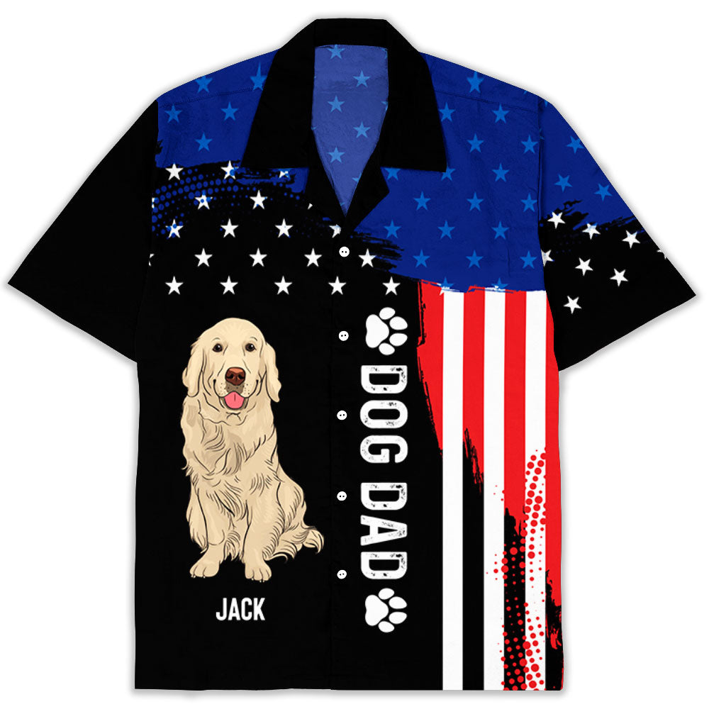 Merica Dog - Personalized Custom Hawaiian Shirt