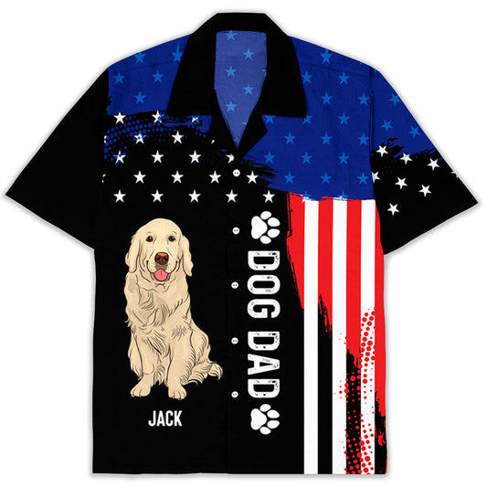 Merica Dog - Personalized Custom Hawaiian Shirt