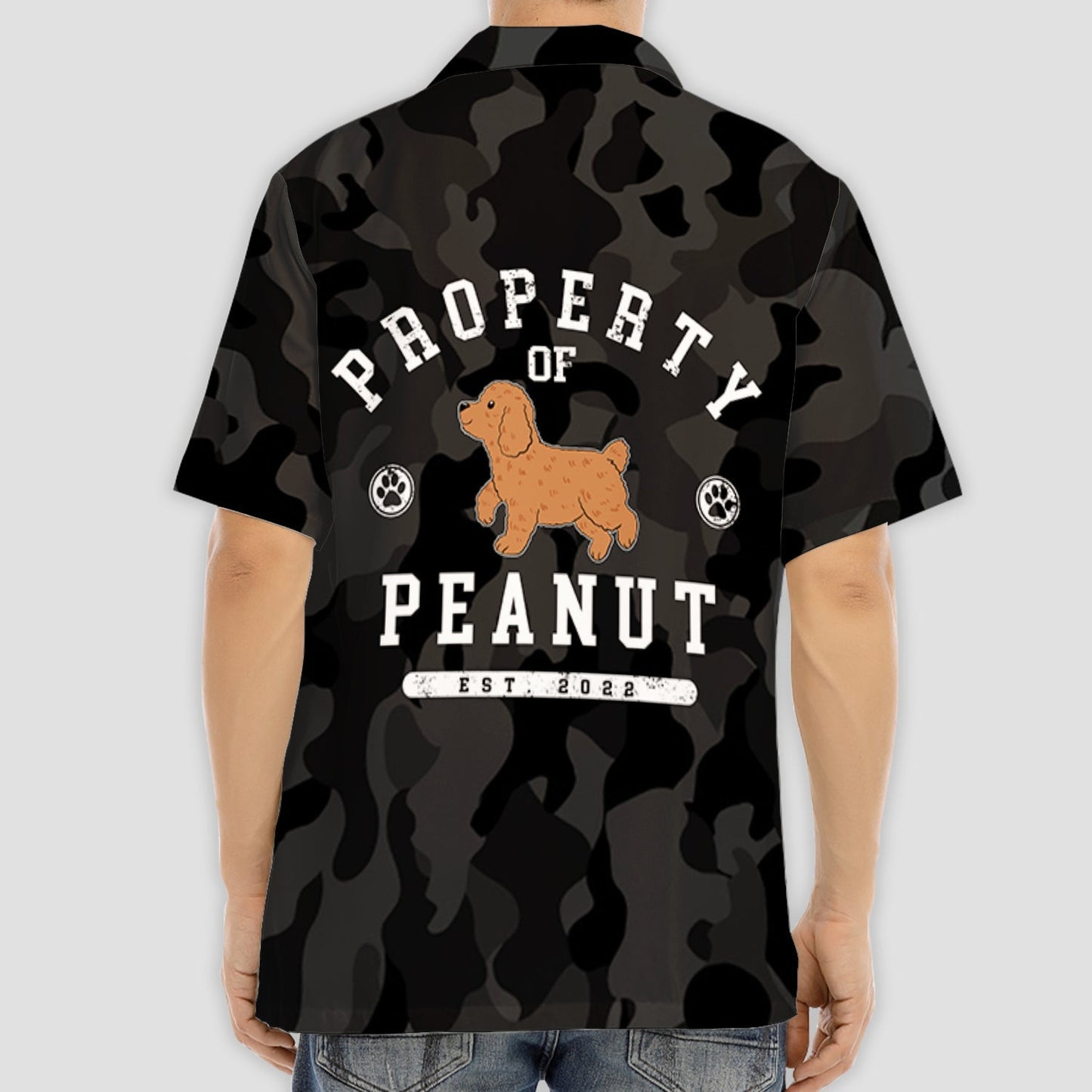 Dog Property Camouflage - Personalized Custom Hawaiian Shirt