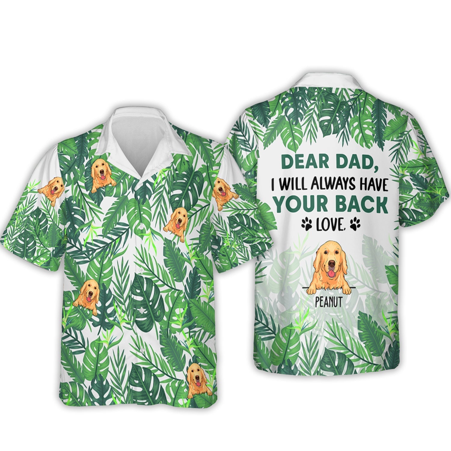 Always Have Your Back - Personalized Custom Hawaiian Shirt