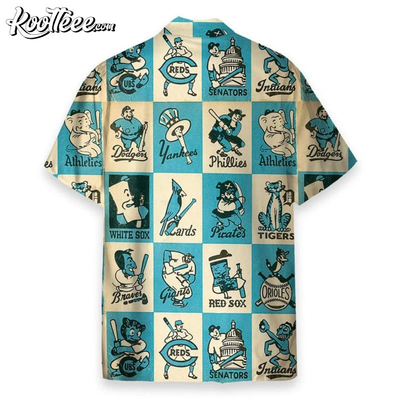MLB Baseball Team Mascots Hawaiian Shirt