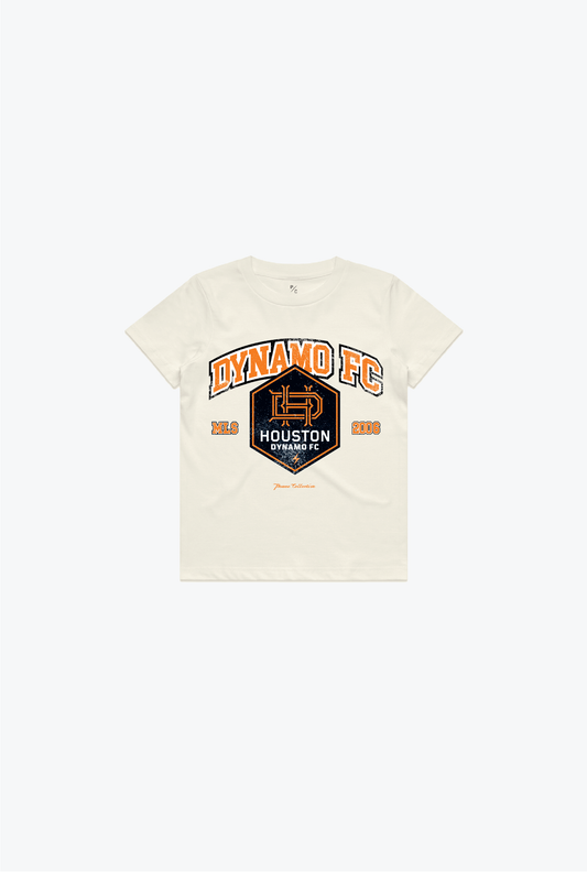 Houston Dynamo FC Vintage Washed Kids T-Shirt - Ivory
