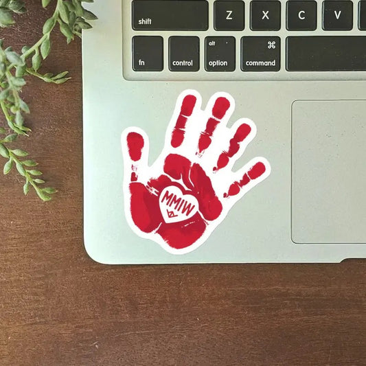 MMIW Decal, No More Stolen Sisters Stickers, I Wear Red for My Sisters sticker, Murdered Women Decal, Missing Women Decor, American Native