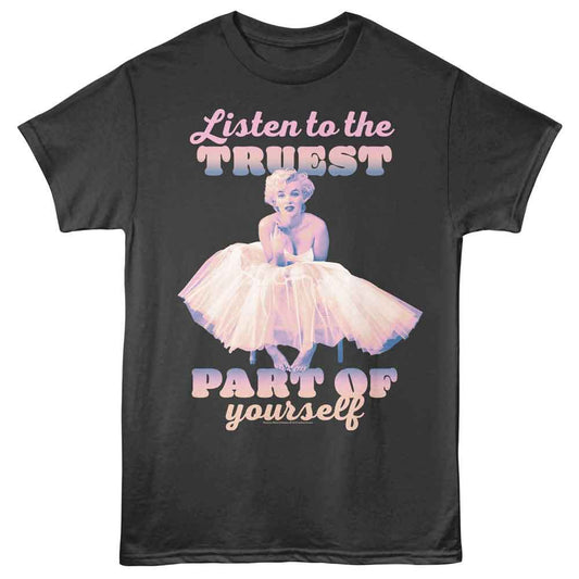 Marilyn Monroe - Listen To The Truest - American Classics - Smoke Adult Short Sleeve T-Shirt