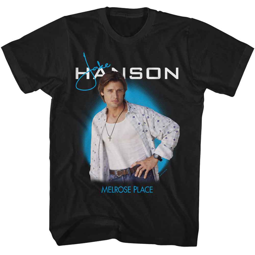 Melrose Place - Jake Hanson - American Classics - Black Adult Short Sleeve T-Shirt