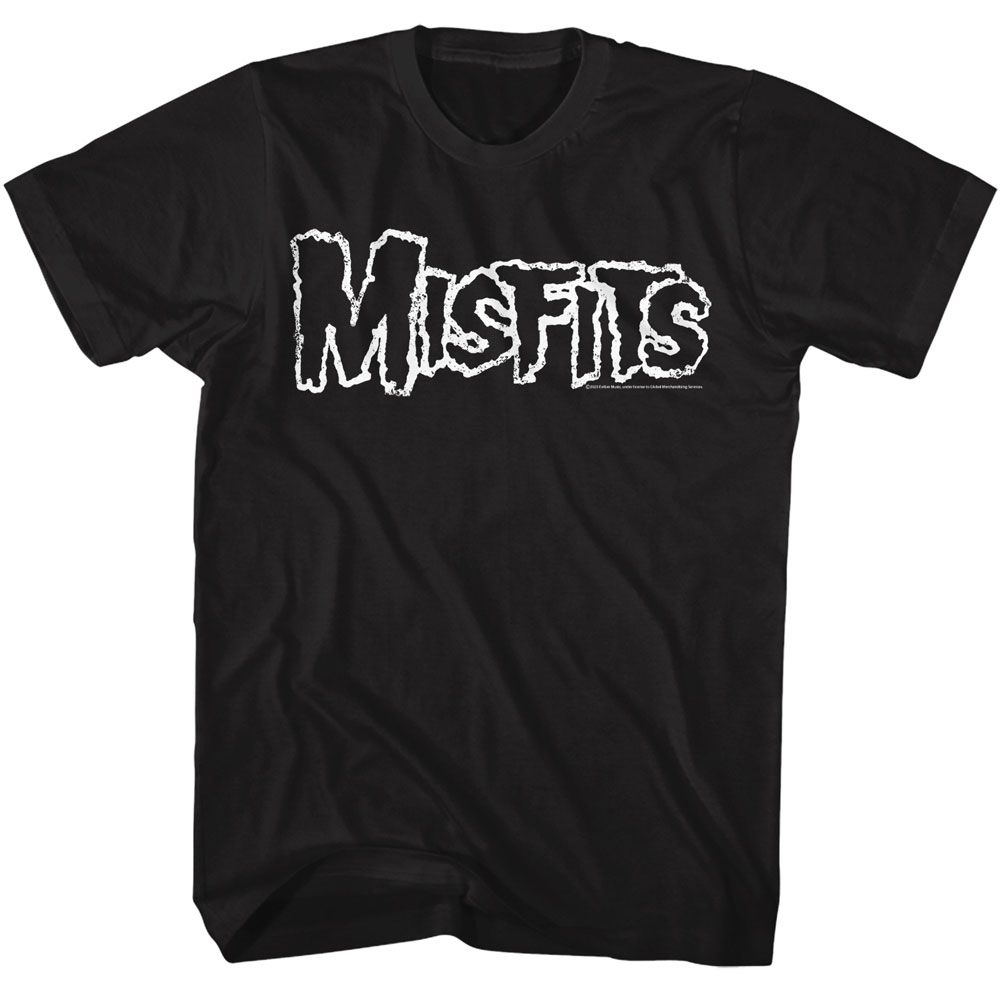 Misfits - Logo - American Classics - Solid Black Adult Short Sleeve T-Shirt