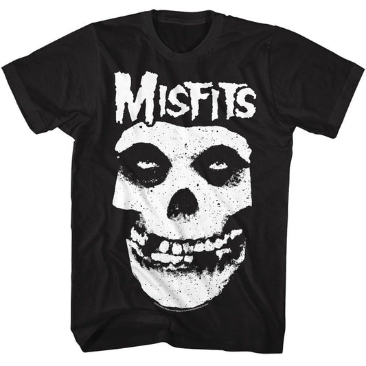 Misfits - Skull - American Classics - Solid Black Adult Short Sleeve T-Shirt Style001