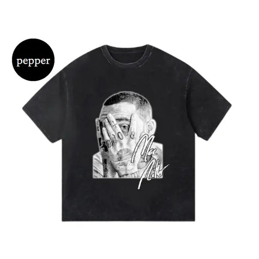 Mac Miller Graphic Print T-Shirt, Hoodie, Sweatshirt S-3XL, Streetwear & Underwear Round Neck Summer Fitted