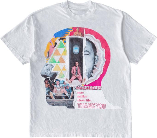 Mac Miller Head Album T-Shirt Graphic Vintage Tee 100% Cotton For Men For Women Menswear Soft