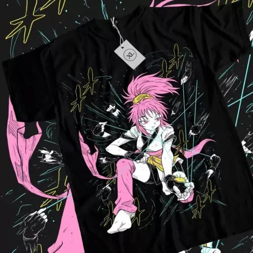 Machi Komachine T-Shirt Hunter X Hunter Hisoka Gon Killua Black Shirt All Size Hoodie, Sweatshirt | InkThreadWorks.com