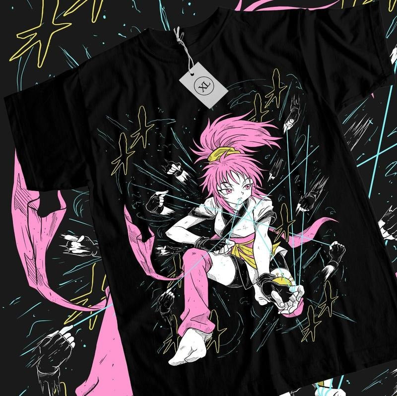 Machi Komachine T-Shirt S-4XL Hunter X Hunter Hisoka Gon Killua Black Shirt Tshirt S-4XL Hoodie, Sweatshirt
