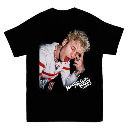 Machine Gun Kelly Black T-shirt Unisex Cotton tee All Sizes Hoodie, Sweatshirt | InkThreadWorks.com