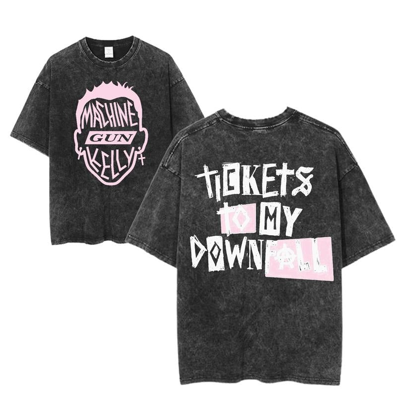 Machine Gun Kelly Tickets To My Downfall Graphic Tee, MGK Album Cover Shirt, Punk Rock Tour Merch, Grunge Streetwear, Unisex Fan Topstyle{n002}2