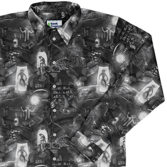 Mad Lab Midnight Long Sleeve Button Up Shirt