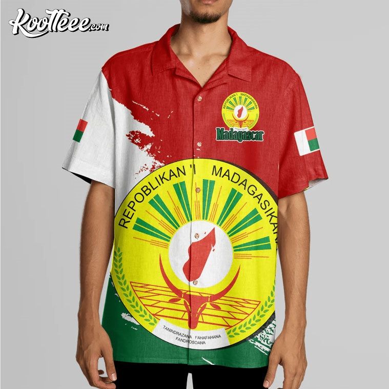 Madagascar Coat Of Arms Hawaiian Shirt