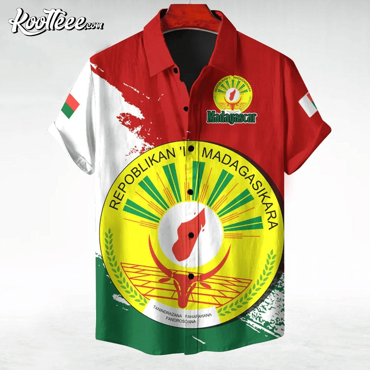 Madagascar Coat Of Arms Hawaiian Shirt
