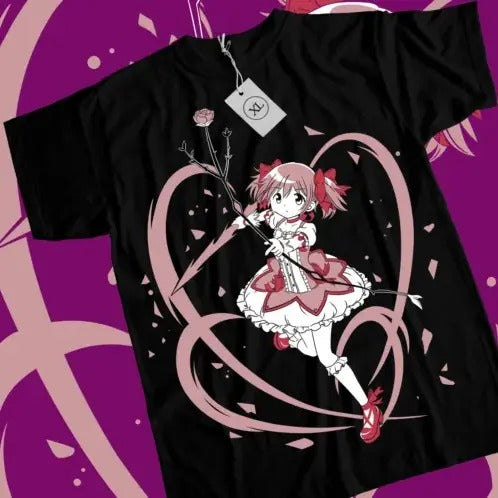 Madoka Kaname T-shirt Magical Girl Madoka Magica kawaii Shirt All Size Hoodie, Sweatshirt | InkThreadWorks.com