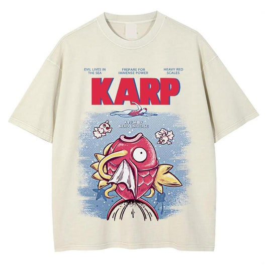 Magikarp Jaws Pokemon T-Shirt, Vintage Anime Shirt for Fans Vintage Anime Shirt, Cool Colors, Brighten Up Your Look, Soft Touch