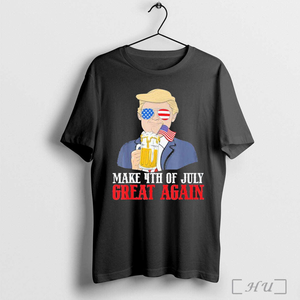 Make 4th Of July Great Again Trump Beer Patriotic T Shirt