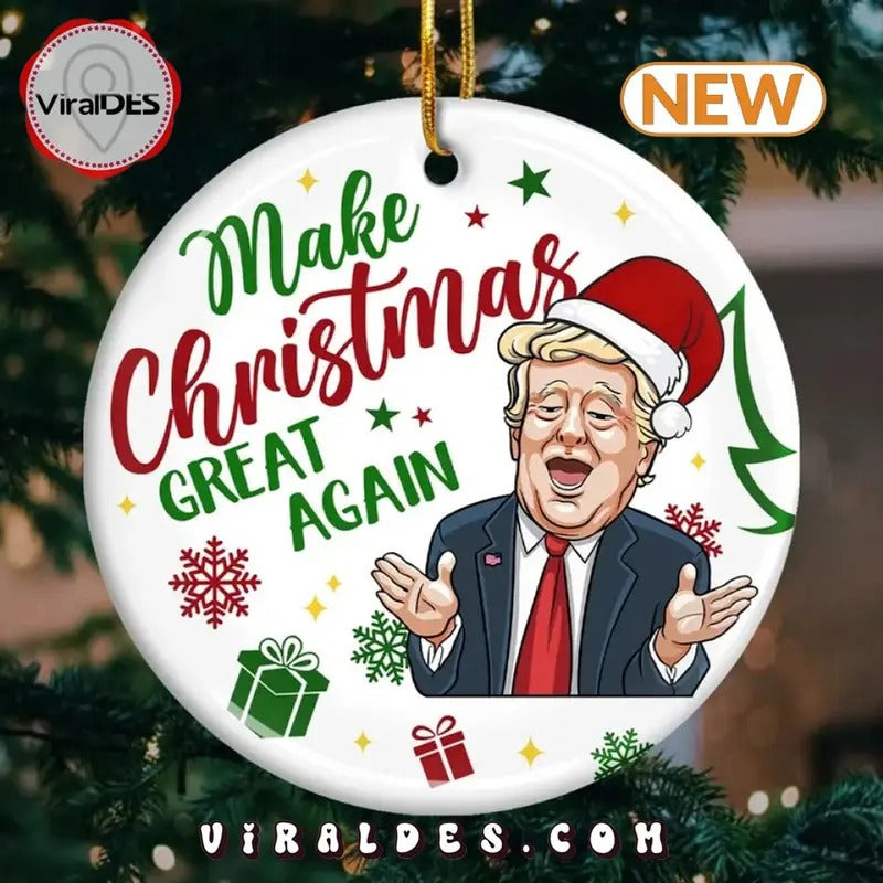 Make Christmas Great Again With Trump Ornament T-Shirts, Hoodie, Sweatshirt | InkThreadWorks.com