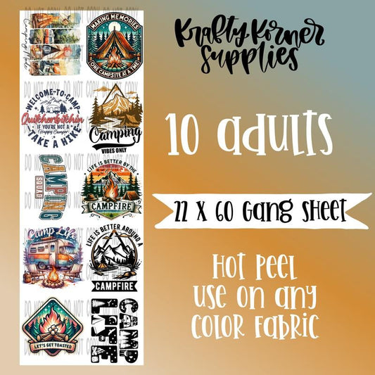 Making Memories DTF Transfer Gang Sheet, 22 x 60 T-Shirts, Hoodie, Sweatshirt | InkThreadWorks.com