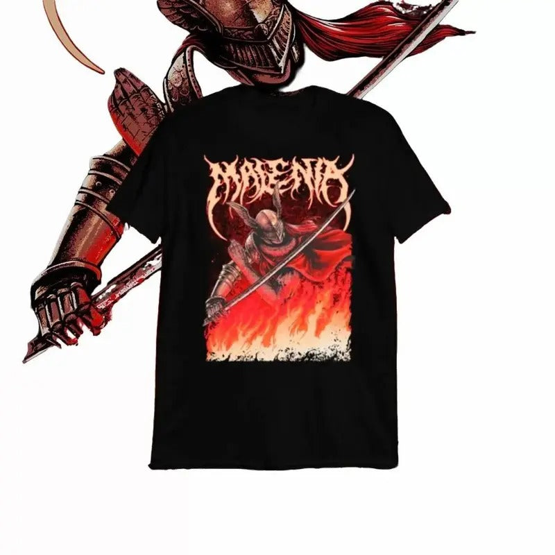 Malenia Elden Ring Shirt, Dark Souls Sweatshirt, Bloodborne Unisex Tee, Sekiro Inspired T-Shirt Hoodie | InkThreadWorks.com