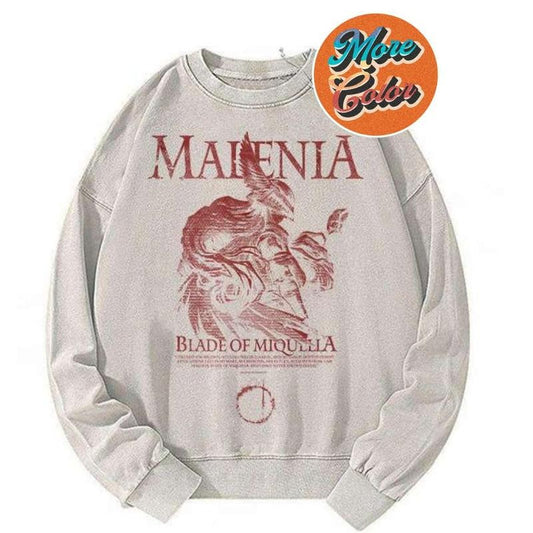 Malenia Sweatshirt, Elden Ring Anime Vintage Shirts, Cotton Unisex Sweatshirt, Crew Neck, Size S- 3XL, Menswear Top, Womenswear Top Underwear Streetwear