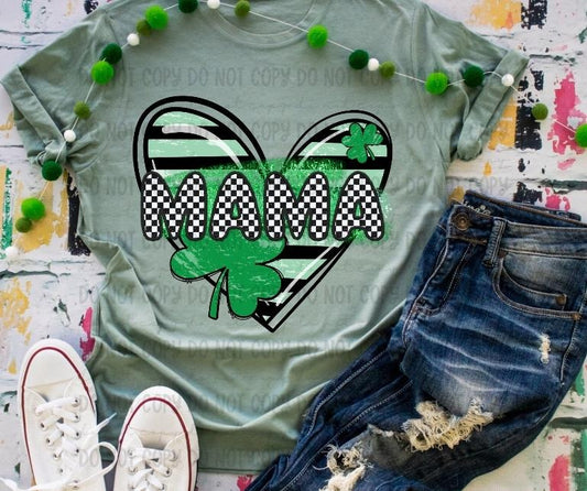 Mama Clover Heart DTF Transfers - THIS IS NOT A SHIRT Hoodie, Sweatshirt | InkThreadWorks.com