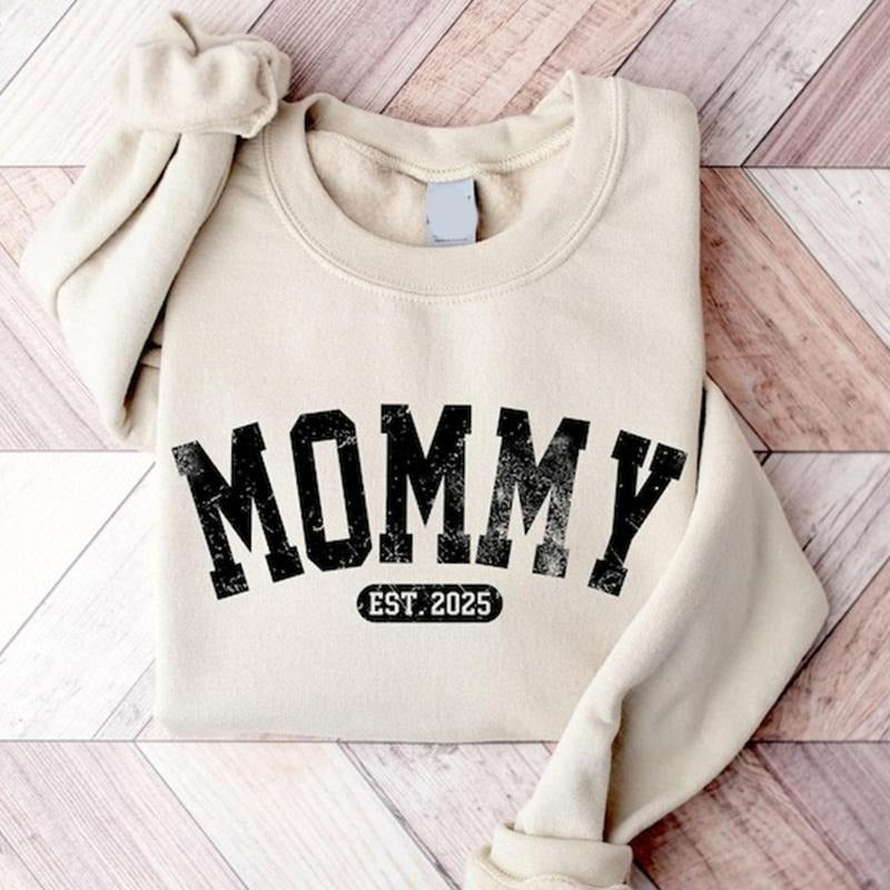 Mama Est 2025 Shirt, Mothers Day Gift For Mom, Mama Shirt, Pregnancy Announcement, Unique Mom Gift, Mom Birthday Gift