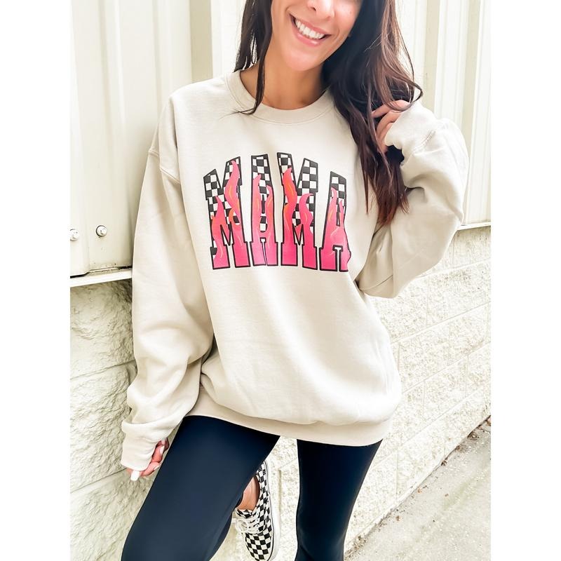 Mama Flames Graphic Top
