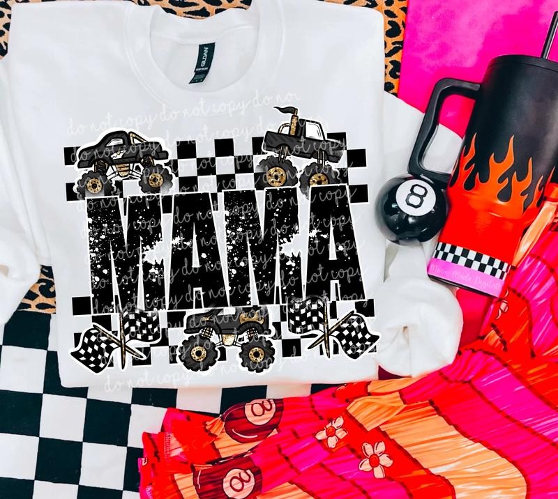 Mama Monster Truck DTF Transfers - THIS IS NOT A SHIRT Hoodie, Sweatshirt | InkThreadWorks.com