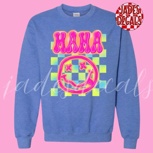 Mama Retro Sweatshirt Gildan Oversized Crewneck T-Shirts, Hoodie | InkThreadWorks.com