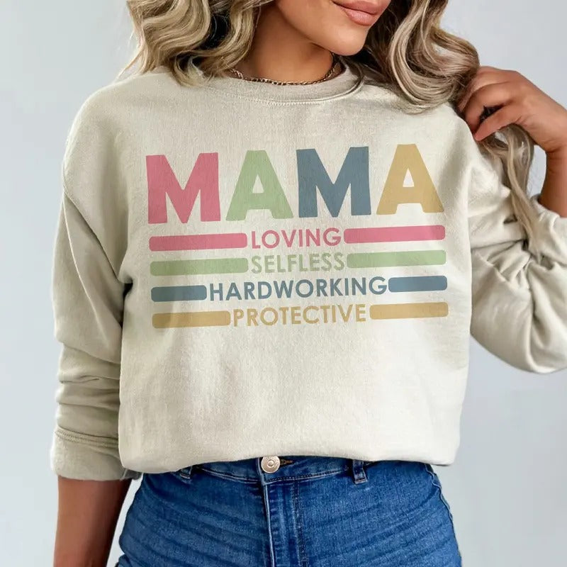 Mama Sweatshirt, Retro Mama Sweatshirt, Mothers Day Sweatshirt, Gift For Mom, Mother Day Sweatshirt T-Shirts, Hoodie