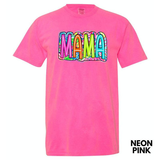 Mama Tropical Print Comfort Colors T-Shirt 'NLB' Hoodie, Sweatshirt | InkThreadWorks.com